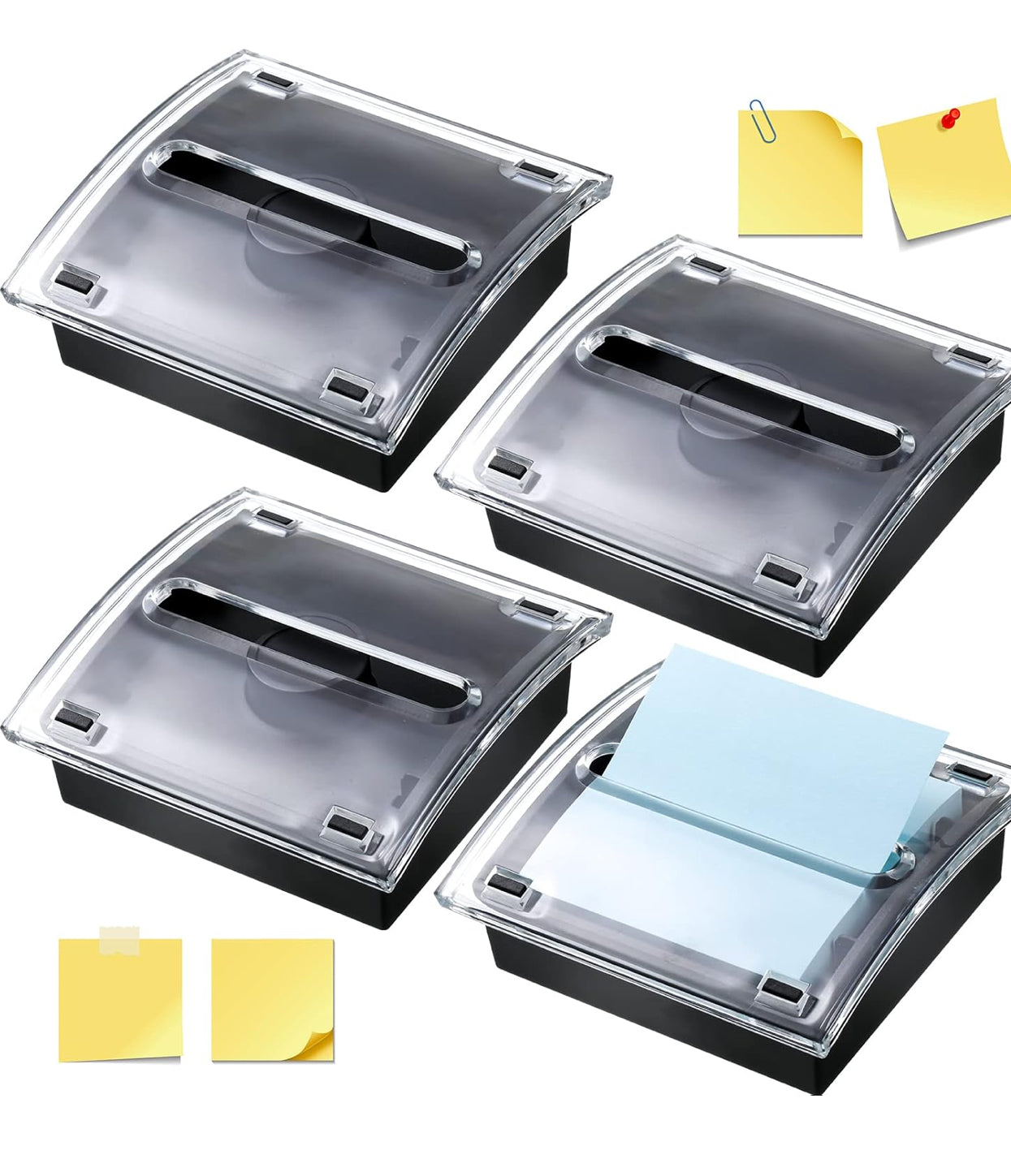 glitter post-it dispenser