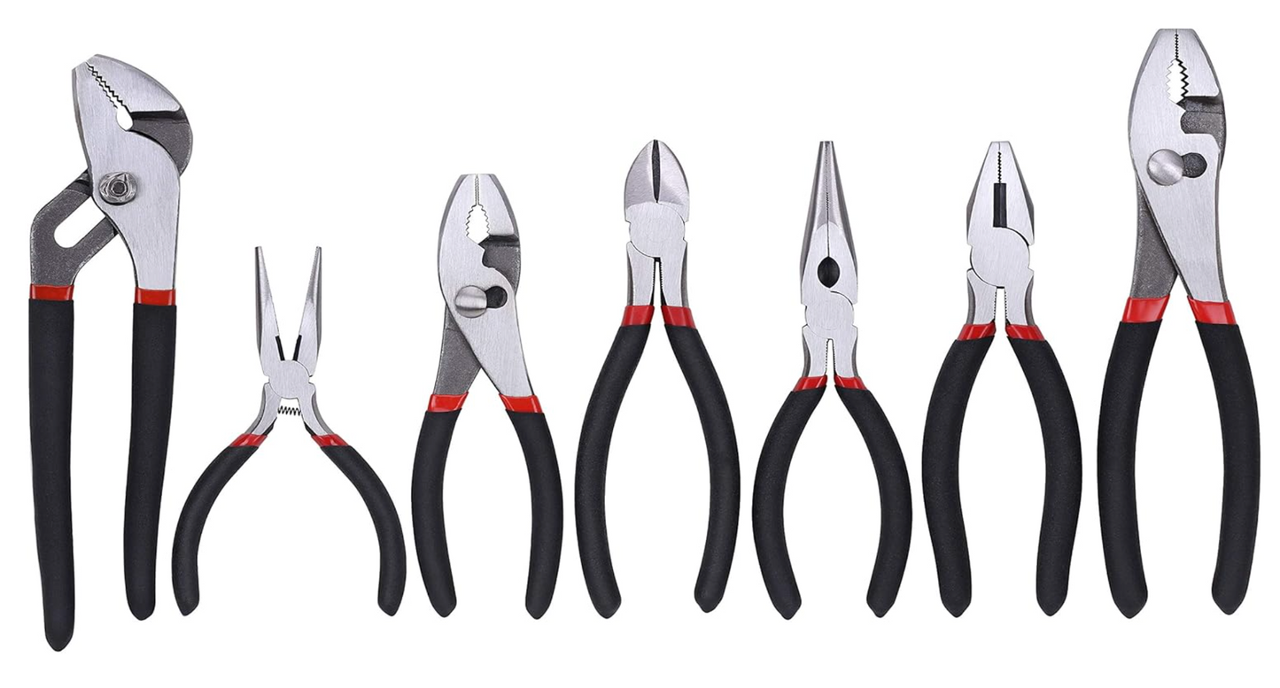 glitter plier 7 piece utility plier set